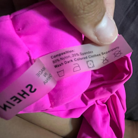 Hot Pink Two Piece Swimming Suit - Picture 5 of 7
